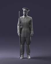 man uniform 0116-3 3d print ready scan model polygon 3dprint human male realistic posed character people miniatures woman child figurine statuett eanimals charming 3d print model - Mito3D