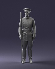 man in uniform 0116-8 3d print ready model 3dexport scan polygon 3dprint human male realistic posed character people miniatures woman child figurine statuett eanimals charming 3d print model - Mito3D