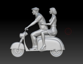 frau 3d drucken modell 3dexport liebe hochzeit männlich mädchen junge romantik miniatur passanten bürger menge radfahrer motorradfahrer freundschaft miniaturen figurenliebe 3d print model - Mito3D