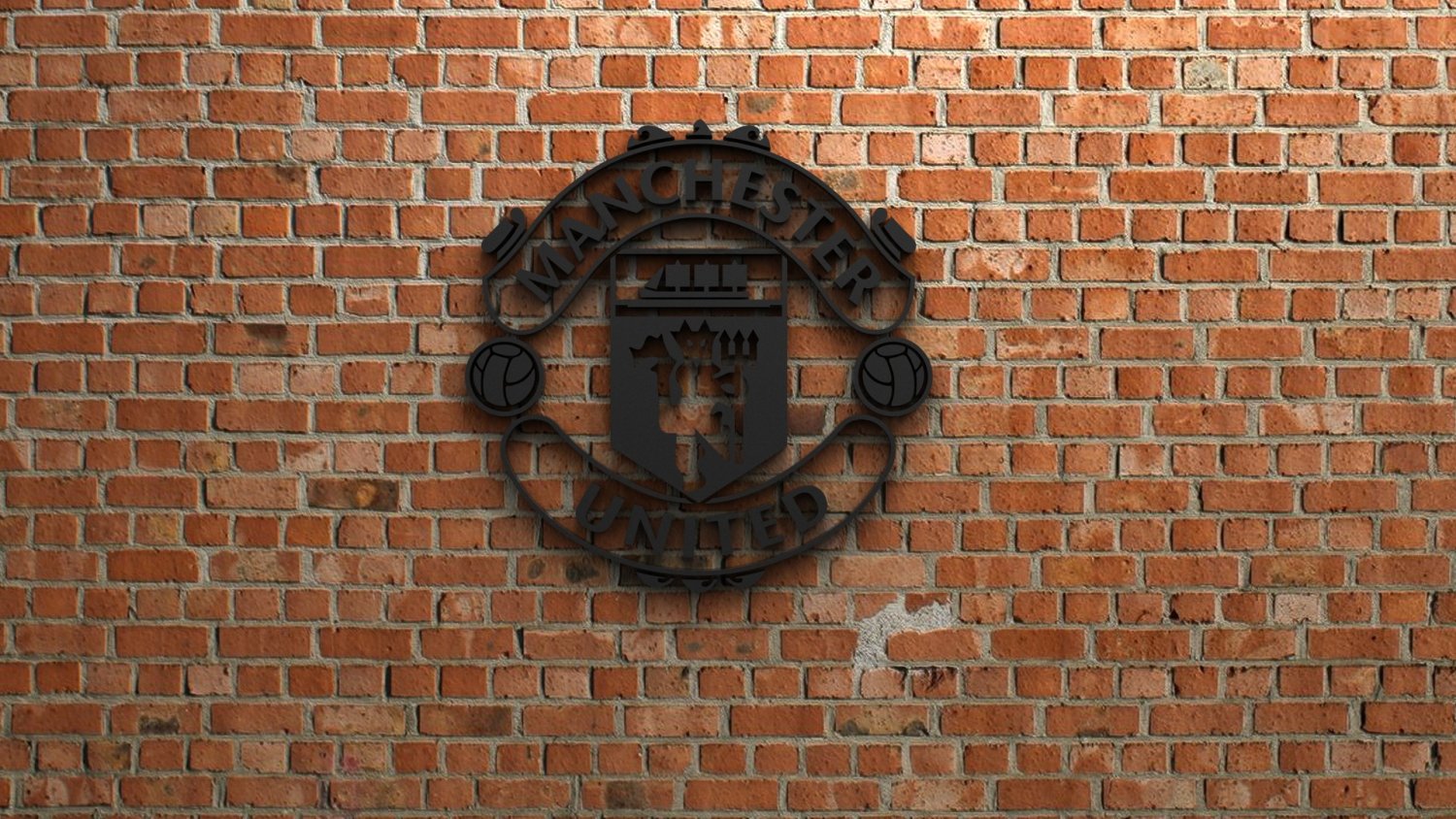 manchester vereinigt fc logo 3d drucken modell skulptur 3dexport tor sport spiel abspielen fußball fifa liga meisterschaft wettbewerb europa symbol stadion mannschaft meister 3dprint skulpturen 3D print model - Mito3D