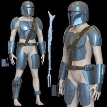 mandalorian - beskar wearable armor 3d print model in man 3dexport star-wars starwars helmet complete jedi darth vader darthvader darthmaul trooper 3d print model - Mito3D