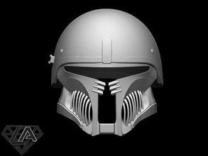 mandalorian gladiator warrior mask helmet airsoft cosplay armor armour lafactorystore starwars mandalor 3d print model - Mito3D