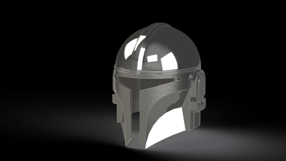 mandalorian helmet head clothing starwars helmets cosplay defense 3d print model - Mito3D