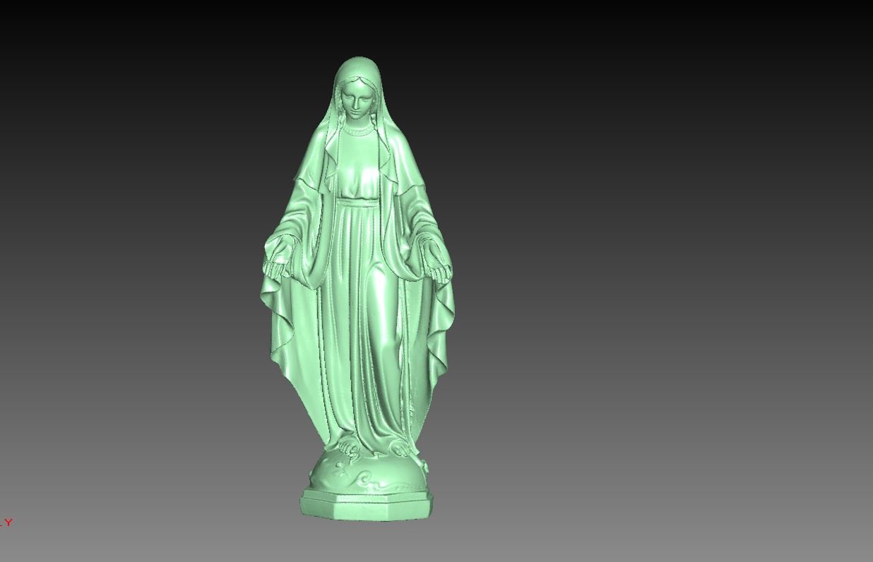 maria statua 3d stampa modello in scultura 3dexport jesu cristo cristiano natale dio 3D print model - Mito3D