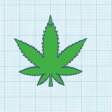 esrar yaprak küpe 3d yazdır model in 3dexport marijuana leaf 3d print model - Mito3D