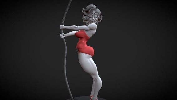 Marilyn 3d stl Dosyalar Kadın 3d print model - Mito3D