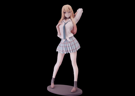 marin kitagawa assembly nsfw-sfw figurines dress-up darling anime manga girl beauty skirt 3d print model - Mito3D