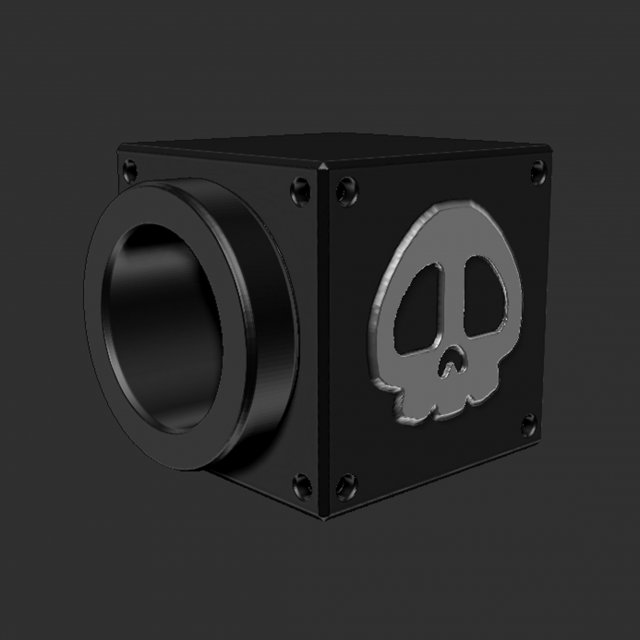 mario cannon box supermario mariobros supermariobros nintendo zbrush 3d faart game based cabbonbox mariobox 3D print model - Mito3D