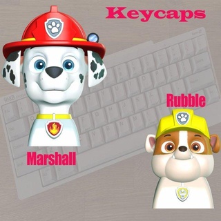 marshall rubble keycap - paw patrol animals keyscap chase skye dogs puppy animal manga movie anime 3d print model - Mito3D