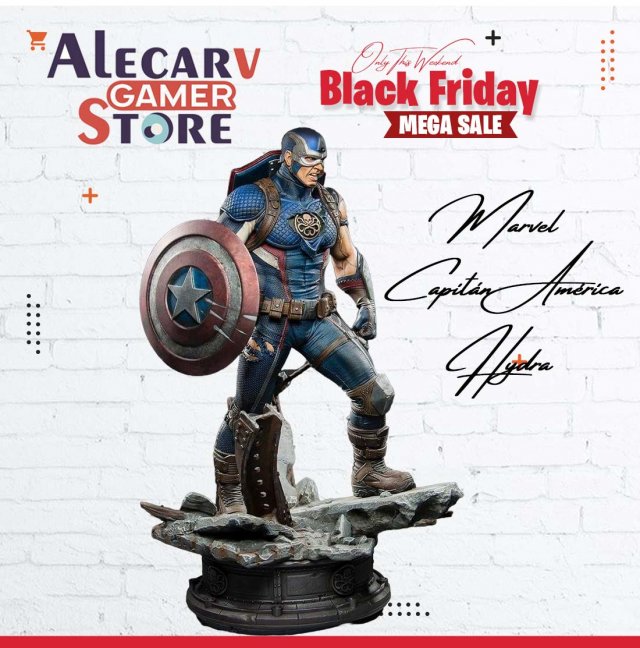 marvel captain america hydra stl buy 1 2 models 3d print model in sculpture 3dexport anime obj 3dprint ciencia figura figure alecarvgamerstore escultura science fiction animated comics gemenis 3D print model - Mito3D