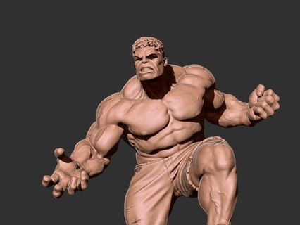 hayret Hulk heykel kahraman süper işaret Demir Adam sert mutasyon parçalamak şekil vermek 3dprint Hulkbuster yok etmek kırdı Süper adam fdm Sanat 3d print model - Mito3D