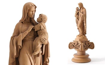 mary çocuk heykel 01 3d model in adam 3dexport isa tanrı bakire hıristiyan kilise kutsal kitap anne takı mücevher madalyon dini rahatlama bas sanat 3d print model - Mito3D