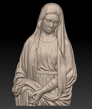 mary mother of jesus - relief 2017 3d print model in figurines 3dexport religion god saint-mary madonna 3d print model - Mito3D