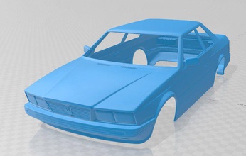 maserati biturbo 1982 imprimable corps de la voiture fente le système scalextric sport tamiya rc miniz passe-temps 1-10 1-24 1-32 3d print model - Mito3D