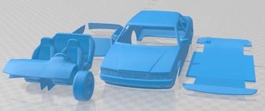 maserati biturbo 1982 imprimível carro fenda escalextrico Tamiya rc miniz passatempo micro 3d print model - Mito3D