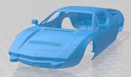 maserati bora 1974 imprimible cuerpo coche vehiculo automotor espacio scalextric Tamiya rc miniz pasatiempo micro fundido presión 3d print model - Mito3D