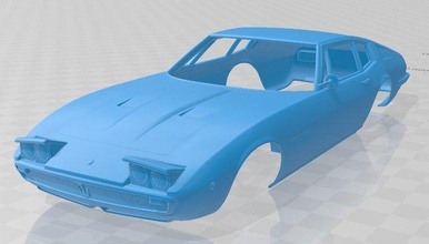 maserati ghibli coupe 1967 printable body car 3d print model in automotive 3dexport slot scalextric tamiya rc miniz hobby micro 3d print model - Mito3D