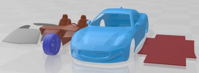maserati gran turismo folgore 2023 printable car automotive slot scalextric tamiya rc miniz hobby micro diecast 3d print model - Mito3D