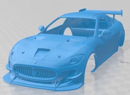 maserati Gran Turismo mc gt4 imprimível corpo carro 3d impressão modelo automotivo fenda escalextrico Tamiya rc miniz passatempo micro 3d print model - Mito3D