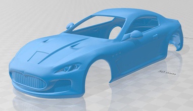 maserati gt imprimible cuerpo del coche ranura scalextric tamiya rc miniz hobby 3d print model - Mito3D