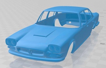 maserati puertas 1966 imprimible cuerpo coche vehiculo 3d impresión modelo in automotor 3dexport espacio scalextric tamiya rc miniz pasatiempo micro 3d print model - Mito3D