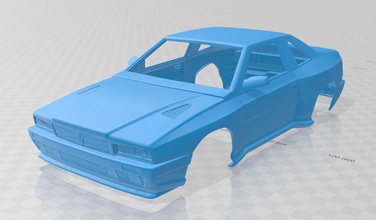 maserati shamal 1990 imprimable corps de la voiture fente le système scalextric sport tamiya rc miniz passe-temps 1-10 1-24 1-28 1-32 3d print model - Mito3D