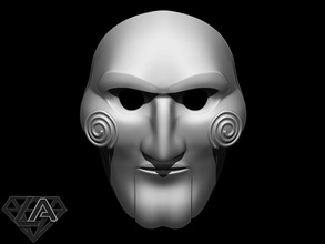 masque 3d impression modèle casque airsoft cosplay Halloween guerrier Chevalier armure envahisseur jouet Jeu 3d print model - Mito3D