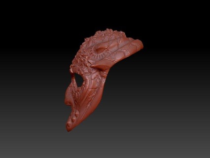 maske canavar Uzay canavarlar yaratıklar 3dprint Sanat heykel moda 3d print model - Mito3D