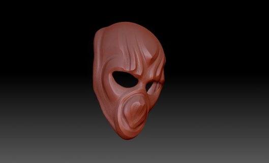 maschera spazio demone scultura 3dprint arte moda 3d print model - Mito3D