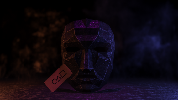 maschera calamaro gioco gratuito maschere anonimo buio 3d print model - Mito3D