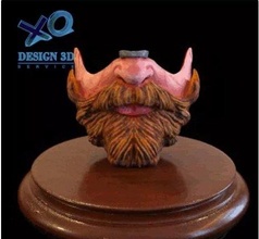 maske viking sakal 3d yazdır model in adam 3dexport 3d print model - Mito3D