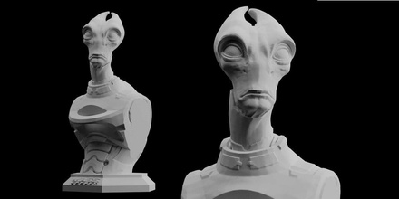 massa andromeda salarian scarica 3d stampa stl file statua figura video gioco arte modello in scultura 3dexport alieno asari mass effect 3d print model - Mito3D