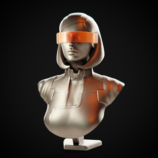 mass effect - edi figurines sci-fi robot alien masseffect game videogame figure woman-character figurine miniature bust print printable 3dprint 3d print model - Mito3D