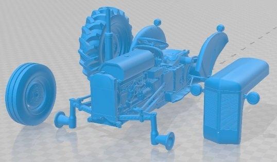 massey Ferguson té 20 imprimible tractor automotor espacio scalextric Tamiya rc miniz pasatiempo micro fundido presión 3d print model - Mito3D
