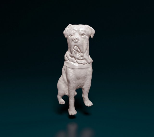Dogge Neapolitanisch bas relief maston releif stl obj gedruckt 3D print model - Mito3D