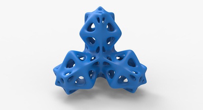 math object 0010 mathematical model shape geometric geometry abstract luxxeon 3dprintable 3dprint watertight solid voronoi strange unique 3d print model - Mito3D