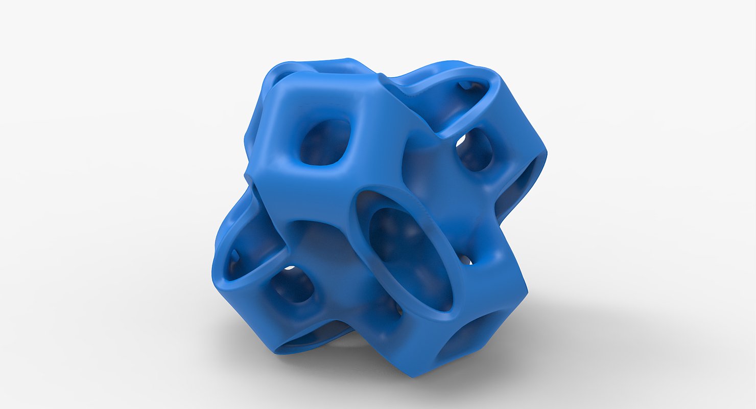 oggetto math 0012 matematica per la mathart art geometrica geometria forma cubi gyroid astratto astrazione luxxeon abstractshape 3dprint 3dprintable 3D print model - Mito3D