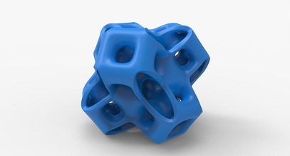 math object 0012 mathematical mathart art geometric geometry shape cubic gyroid abstract abstraction luxxeon abstractshape 3dprint 3dprintable 3d print model - Mito3D