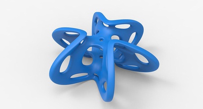 matematik 0031 nesne matematiksel mathart sanat heykel yıldız <url> 3dprintable yazdırılabilir stl tasarımı ve mukavemet hesapları luxxeon geometri geometrik Özet örgü 3d print model - Mito3D