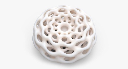 math-Objekt 0043 math mathematische mathart geometrische abstract Modell mesh torus voronoi Diagramm Muster Löcher doughnut Bio 3dprintable bedruckbar ist 3dprint stl die Stereolithografie 3d print model - Mito3D