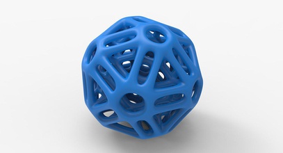 matematik nesne 009 3d yazdır model in matematiksel sanat 3dexport şekil geometrik 3dprintable öz dodecahedron yuvalanmış lükseon icosahedron heykel mathart 3d print model - Mito3D