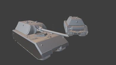 maus tanques los la guerra el trueno wow wows 3d modelos modelado impresión de juguete panzer panzerkampfwagen 3d print model - Mito3D
