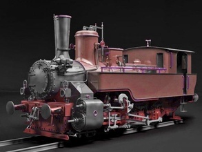 mav classe 475 vapore motore locomotiva serbatoio classico treno 3d modello in 3dexport oldtrainwagon ferrovia 3d print model - Mito3D