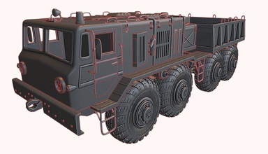 maz 537 camión 3d impresión modelo in juguetes 3dexport tanques guerra trueno guau sorprende modelos modelado juguete blindado panzerkampfwagen militar máquina 3d print model - Mito3D