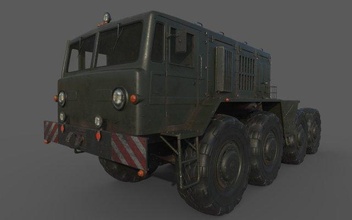 maz 537 3d modell transport 3dexport maz537 kzkt russisch sowjet lkw abschleppen mäher fahrzeug schwer nützlichkeit militär zivilist ausrüstung diesel motor 3d print model - Mito3D