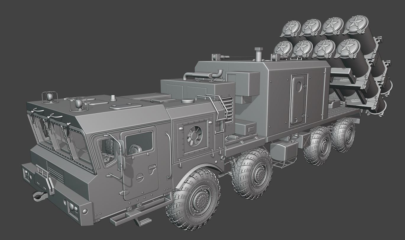 maz bastion lkw 3d drucken modell automobil 3dexport krieg beeindruckend wows modelle modellieren spielzeug panzer militär dämon todeskralle ausfallen 3D print model - Mito3D