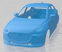 Mazda 2 2020 druckbar Körper Wagen Slot scalextric tamiya rc miniz Hobby Mikro 3d print model - Mito3D