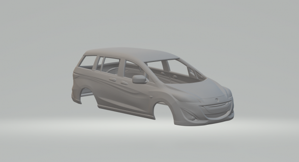Mazda 5 2011 3d impressão modelo veículo diecast hotwheels fenda slotcar slot car quente brinquedos carro 3dpirnt imprimível 3d print model - Mito3D