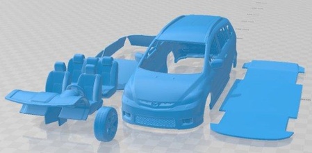 mazda 5 deporte 2005 imprimible coche vehiculo 3d impresión modelo in automotor 3dexport espacio scalextric tamiya rc miniz pasatiempo micro 3d print model - Mito3D