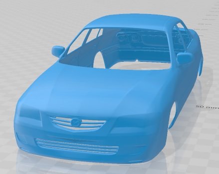 Mazda 626 gf sedan 1997 imprimível corpo carro fenda escalextrico Tamiya rc miniz passatempo micro 3D print model - Mito3D